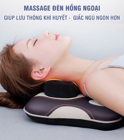 Máy massage đấm lưng kết hợp hồng ngoại đa năng Niko NK-136AC