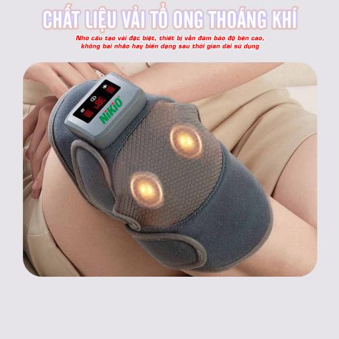 Máy massage đầu gối đa năng Nikio NK-185D - Rung nóng