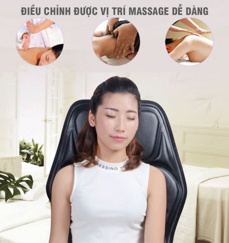 Ghế (đệm) massage ô tô 9 kiểu rung 9 tốc độ YIJIA YJ-308 - 12V hoặc 24V