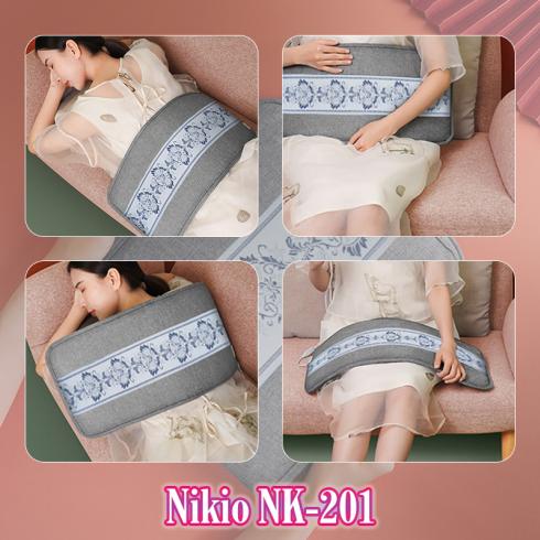 Túi chườm nóng muối biển Nikio NK-201 - Hỗ trợ làm dịu cơn đau bụng kinh cho chị em giúp giảm sưng viêm và làm dịu các tổn thương mô mềm