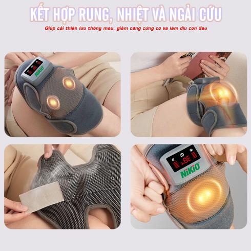 Máy massage đầu gối đa năng Nikio NK-185D - Rung nóng