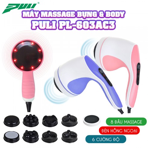 Máy massage cầm tay Hàn Quốc 8 đầu Puli PL-603AC3 - Điện tử
