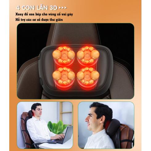 Ghế đệm massage trên ô tô và tại nhà Nikio NK-150 - Công nghệ xoa bóp rung sưởi kết hợp túi khí