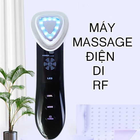 Máy massage mặt điện di RF đa năng kết hợp ánh sáng sinh học
