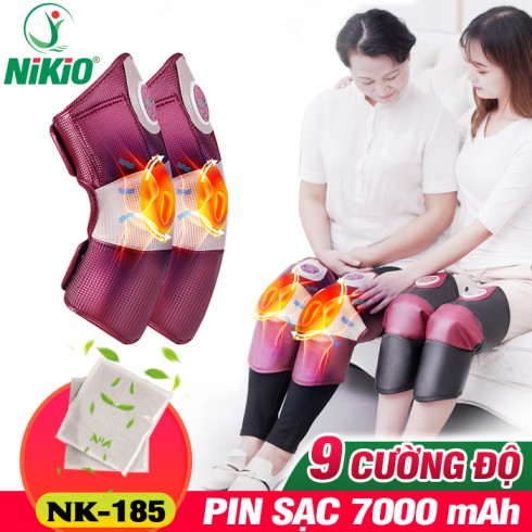 Máy massage đầu gối rung nóng Nhật Bản Nikio NK-185 - Pin sạc
