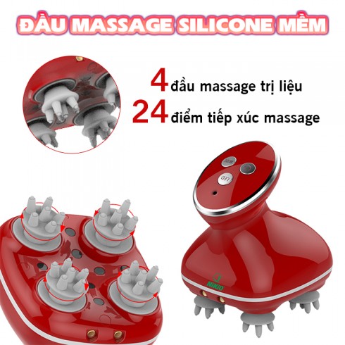 Máy massage đầu cầm tay pin sạc Nikio NK-111