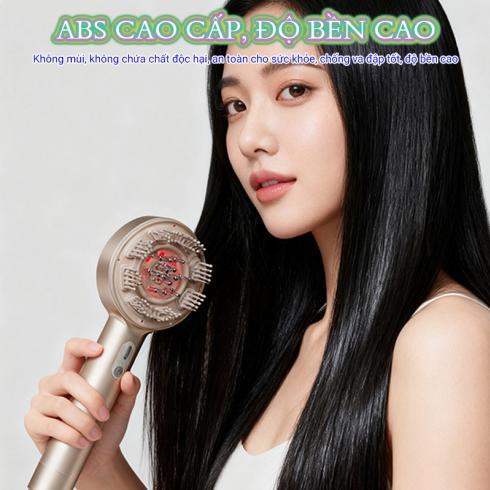 Cây (lược) massage đầu cầm tay Nikio NK-112 Pro - Xoa bóp da đầu và chải đầu đẩy tinh chất