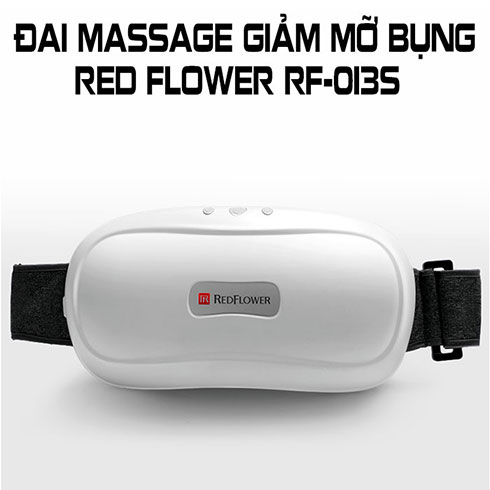 Đai massage bụng pin sạc xoay xoắn giảm mỡ bụng RED FLOWER RF-013S