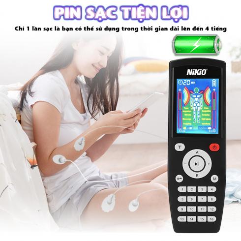 Máy massage xung điện Nikio NK-103A tích hợp TENS và EMS và đa chức năng