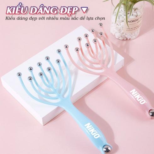 Cây massage đầu Nikio NK-01C - Giảm căng thẳng hỗ trợ điều trị chứng mất ngủ và các vấn đề liên quan đến da đầu