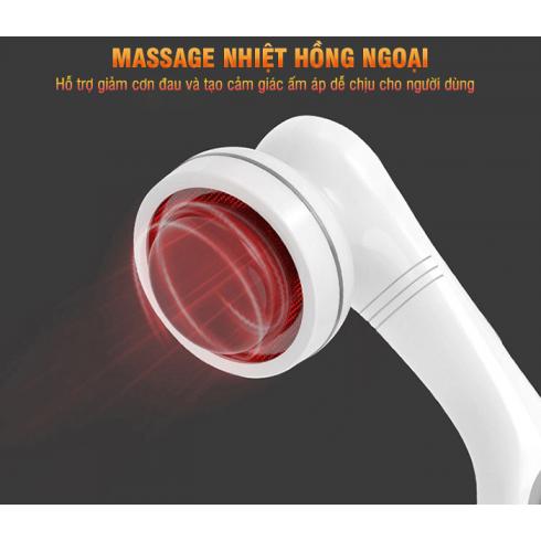 Máy massage cầm tay pin sạc hồng ngoại 8 đầu PULI PL-667DC3