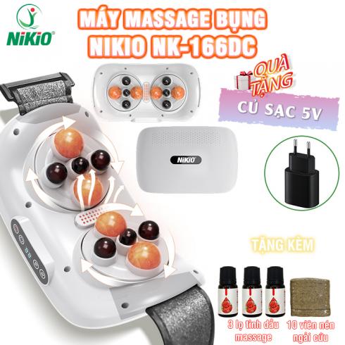 Máy massage bụng giảm mỡ Nikio NK-166DC - Công nghệ xoa bóp kết hợp hồng ngoại