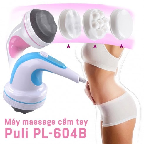 Máy massage bụng cầm tay 4 đầu Puli PL-604B - Cơ