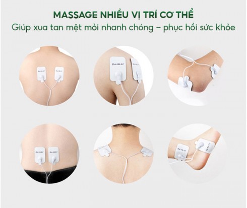 Máy massage xung điện Nikio NK-102 - Đèn hồng ngoại trị liệu mũi