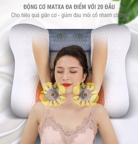 Gối ngủ kết hợp massage cột sống cổ YIJIA YJ-A3