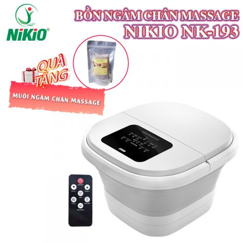 Bồn ngâm massage chân gấp gọn Nikio NK-193 Nhật Bản