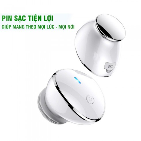 Máy massage rửa mặt đa năng Nikio NK-121 - Pin sạc