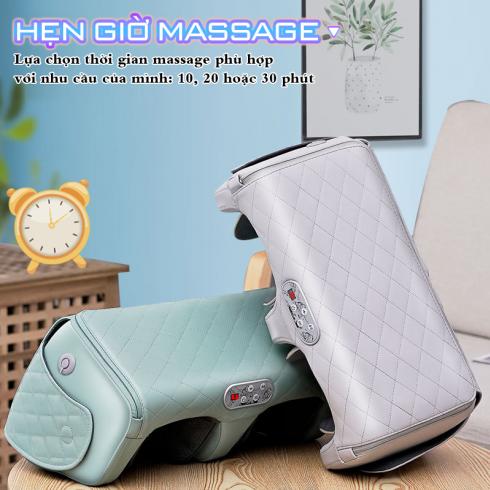 Máy massage đầu gối YIJIA YJ-908F - 5 cường độ massage 9 cường độ rung và túi ngải cứu đi kèm