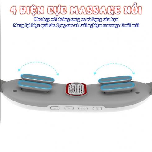 Máy massage bụng pin sạc ST-903 - Công nghệ xung điện EMS tia hồng ngoại và viên nén ngải cứu