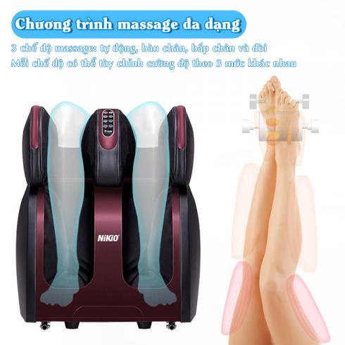 Máy massage chân đa năng Nikio NK-289 - Matxa bàn chân bắp chân và đùi