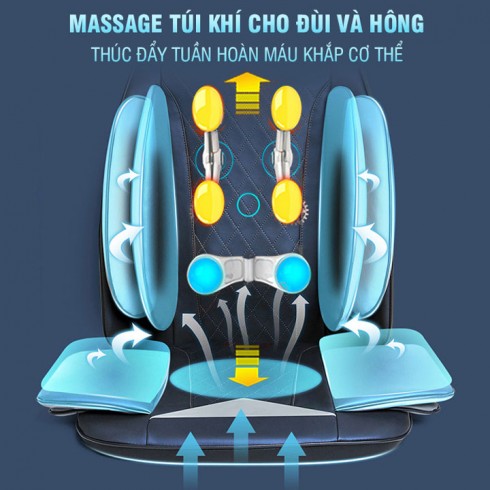 Ghế massage đấm bóp day ấn toàn thân Nikio NK-181