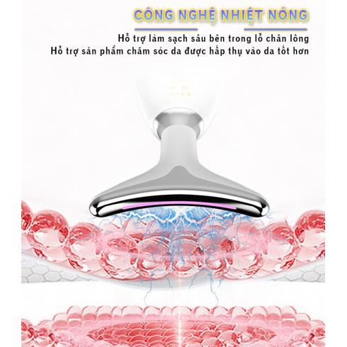 Máy massage mặt Nikio NK-126 chính hãng tích hợp 5 công nghệ tiên tiến