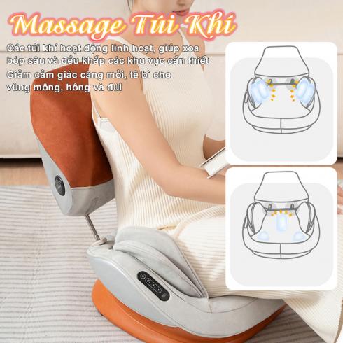 Ghế massage công thái học Aiveisi AVS-P9 - Hệ thống 7 túi khí masssage tiên tiến con lăn 3D xoay chiều