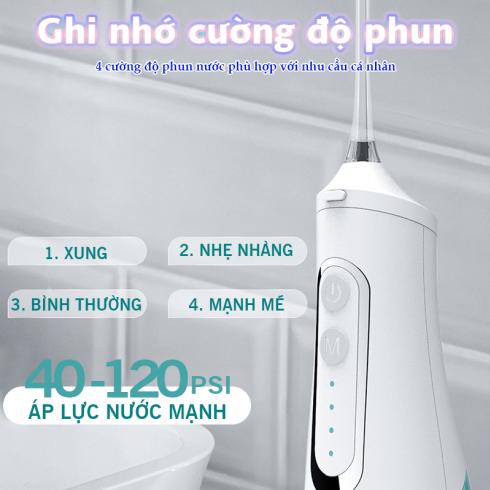 Máy tăm nước cầm tay Nikio NK-M209 - Tia nước siêu nhỏ 06 mm vòi phun xoay 360 độ