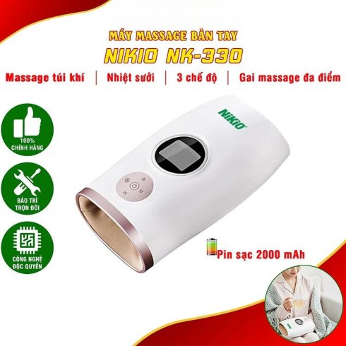 Máy Massage Bàn Tay Nikio NK-330 giảm đau nhức tê tay hiệu quả chỉ với 10 phút ngay tại nhà