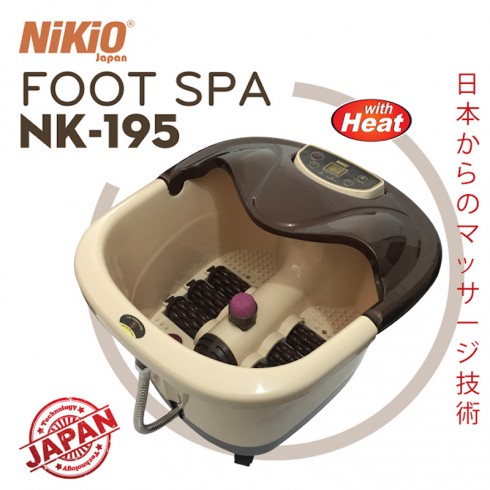 Video Bồn ngâm massage chân hồng ngoại cao cấp Nikio NK-195 - Hàng chính hãng Nhật Bản - hỗ trợ điều trị tê mỏi chân, cải thiện tuần hoàn máu, tạo giấc ngủ ngon