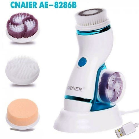 Video máy massage và làm sạch sâu da mặt Hàn Quốc CNAIER AE8286B 4in1
