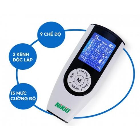 Video Máy massage xung điện 2 điện cực, 9 chế độ mát xa Nikio NK-103 dòng cao cấp