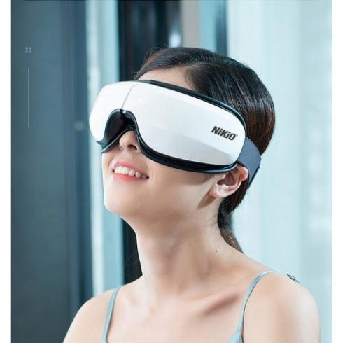 Video Máy massage mắt túi khí giảm đau nhức mỏi Nikio NK-116 -Kết nối bluetooth nghe nhạc