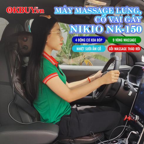 Video Ghế đệm massage trên ô tô và tại nhà Nikio NK-150 - Công nghệ xoa bóp rung sưởi kết hợp túi khí