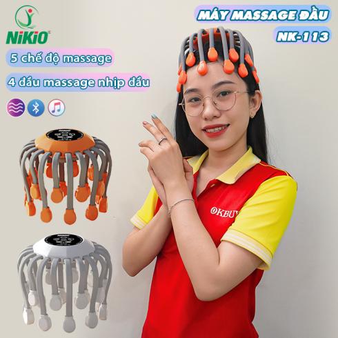 Video Máy massage đầu chân bạch tuộc Nikio NK-113 - 20 chân và 4 đầu mát xa thư giãn và giảm stress