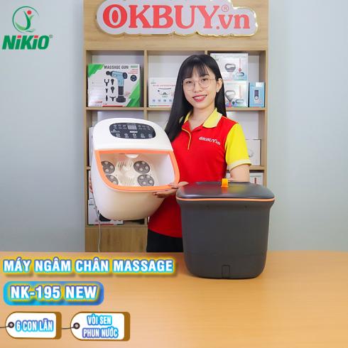 Giới thiệu bồn ngâm massage chân Nhật Bản Nikio NK-195 New - Dòng cao cấp